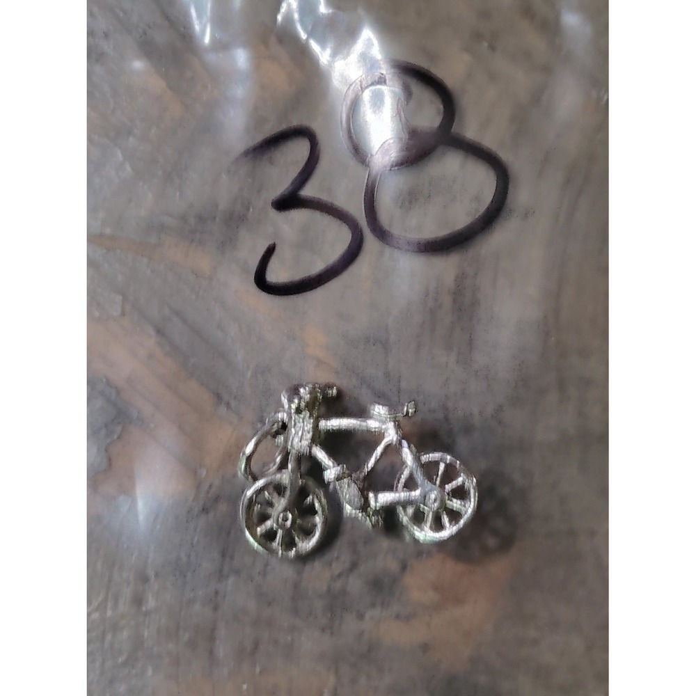 Bicycle Charm Pendant Silver Tone Miniature Bike Cycling Jewelry Unisex